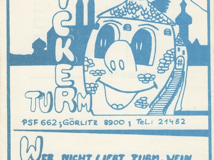 Postkarte "Dicker Turm"