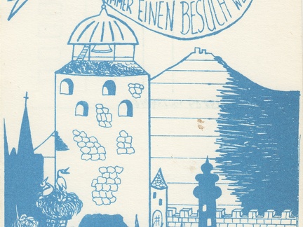 Postkarte "Dicker Turm"